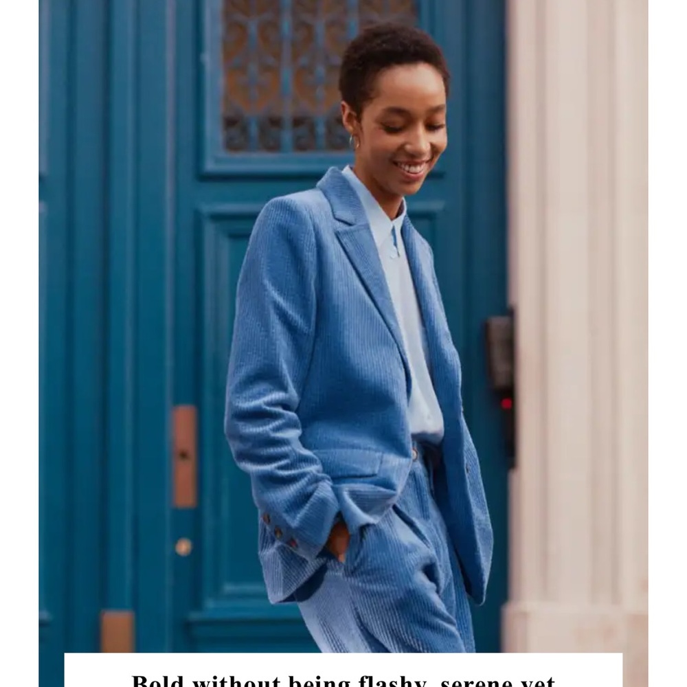 & Other Stories blue corduroy jacket